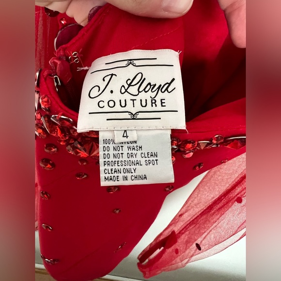 One-of-a-Kind Rhinestone Mini Dress - Picture 3 of 5